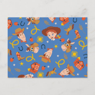 Carte Postale Toy Story 5 Woody, Jessie et Bullseye s'étalent