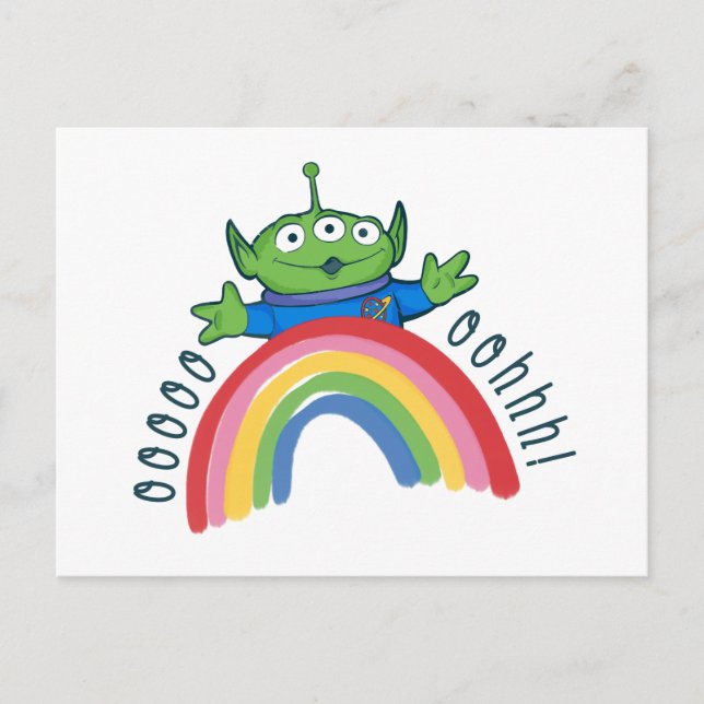 Carte Postale Toy Story Alien Arc-en-ciel (Devant)