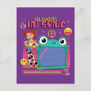 Carte Postale Toy Story Jessie & Lilypad "Toujours en phase"