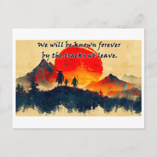 Carte Postale Tracks We Leave Behind - Design 1