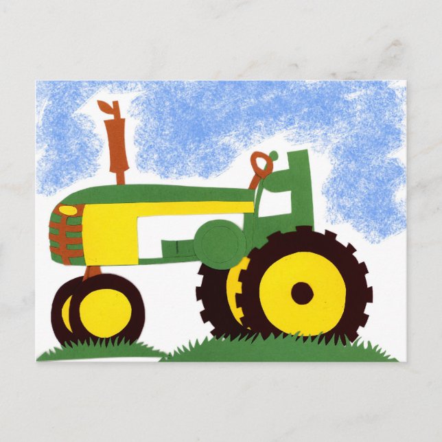 Carte postale Tracteur (Devant)