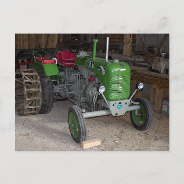 Carte Postale Tracteur Green Steyr KL I (Devant)