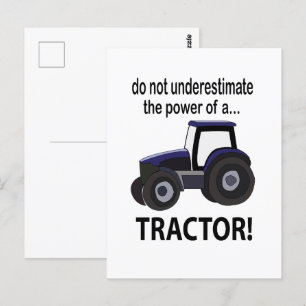 Carte Postale Tracteur Puissance Tracteur