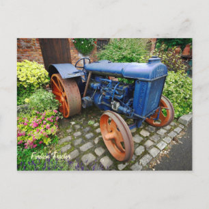 Carte Postale Tracteur vintage Fordson, Bredbury Hall