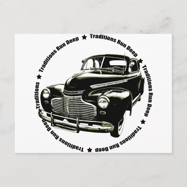 Carte Postale traditionnel Coupe Chevy 1941 (Devant)