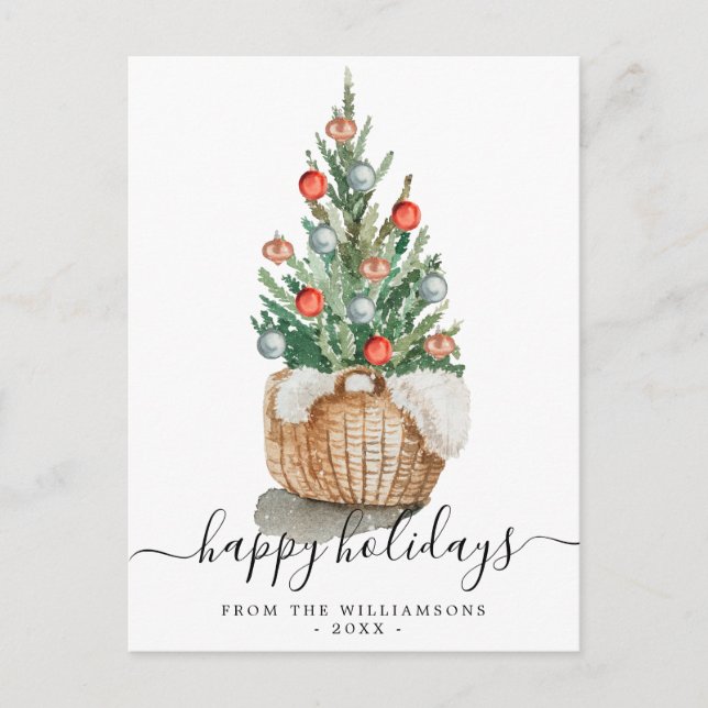 Carte postale traditionnelle Christmas Tree Holida (Devant)