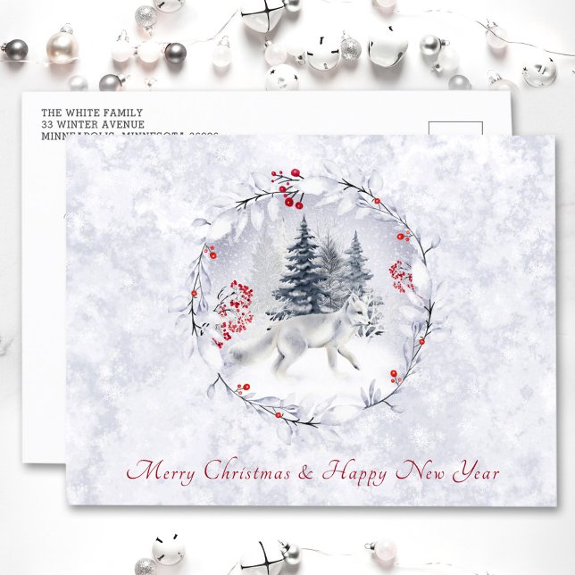 Carte Postale Traditionnelle Noël Et Nouvel An (Traditional Christmas And New Year Postcard)