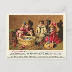 Carte Postale Traditions d'Halloween victoriennes vintages