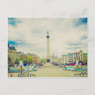 Carte Postale Trafalgar Carré à Londres vintage