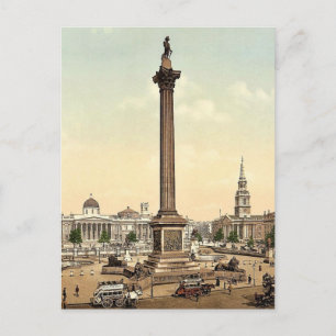 Carte Postale Trafalgar Carré and National Gallery, Londres, Ang