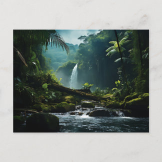Carte Postale Trafalgar Falls Tropical Rainforest Photographie