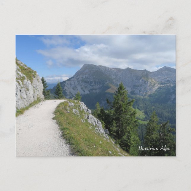 Carte Postale Trail Alpes bavaroises (Devant)