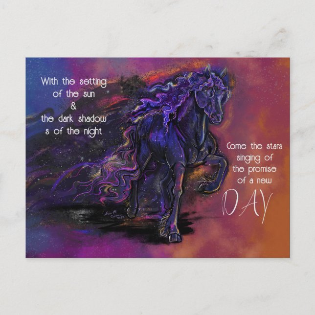 Carte Postale Trail of Stars Horse Sympathy (Devant)