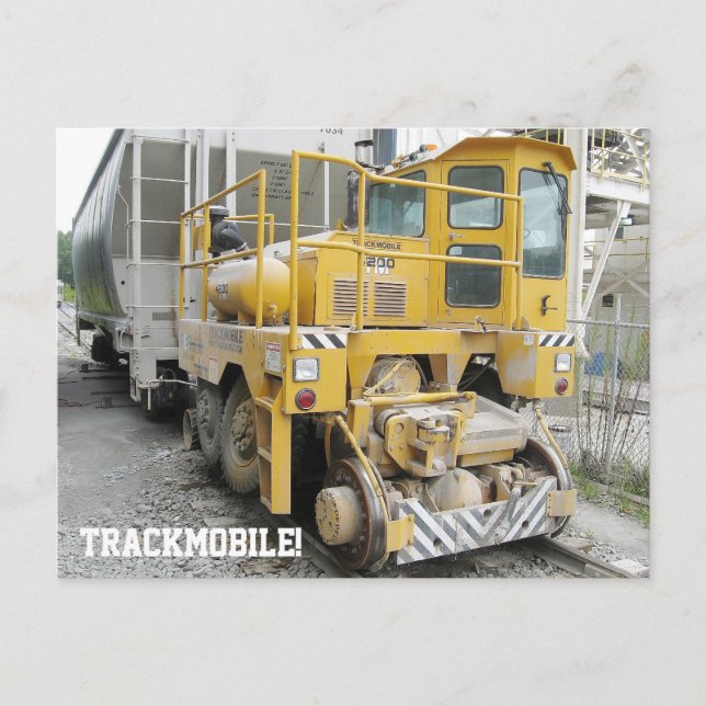 Carte postale Trail Railcar Mover Locomotive (Devant)