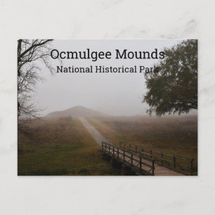 Carte Postale Trail to Earth Lodge, Ocmulgee Mounds National Par