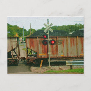 Carte Postale Train à charbon WV