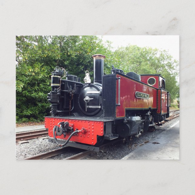 CARTE POSTALE TRAIN À VAPEUR (Devant)