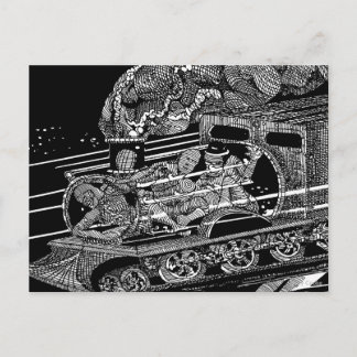 CARTE POSTALE TRAIN À VAPEUR