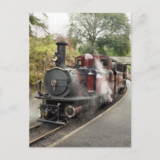 CARTE POSTALE TRAIN À VAPEUR (Devant)