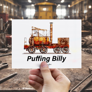 Carte Postale Train à vapeur anglais Puffing Billy Locomotive 