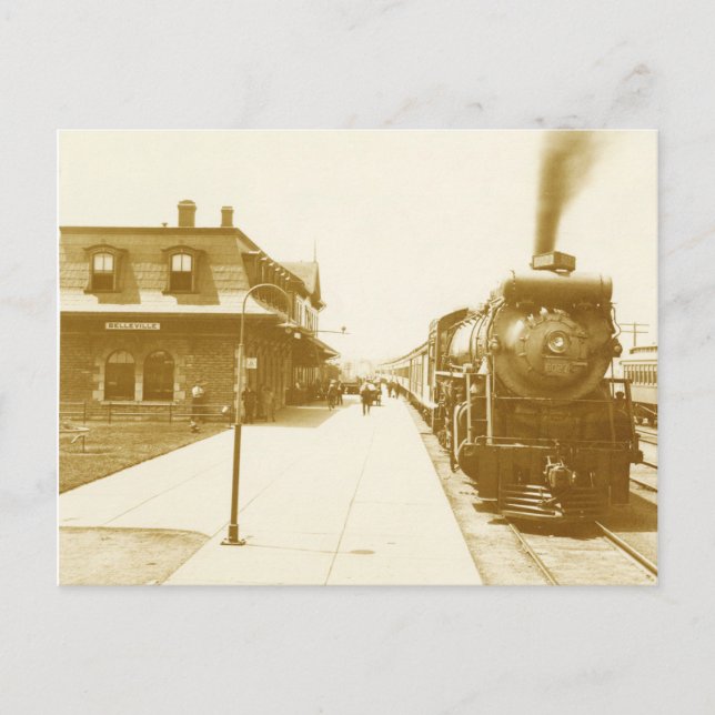 Carte Postale Train à vapeur vintage (Devant)