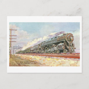 Carte Postale Train Ancien de la New York Central
