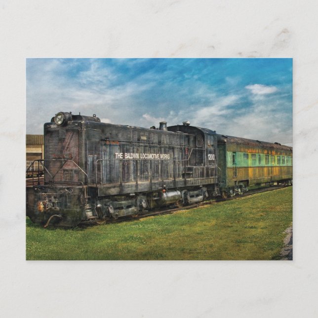 Carte Postale Train - Baldwin Locomotive Works (Devant)