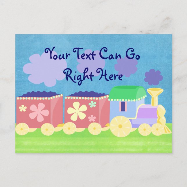 Carte postale Train bébé (Devant)
