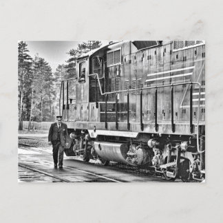 Carte Postale Train-chef de train Adirondack Pittoresque