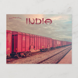 Carte Postale Train de fret à Hosur Tamil Nadu Inde
