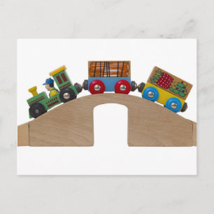 Carte Postale train de jouets