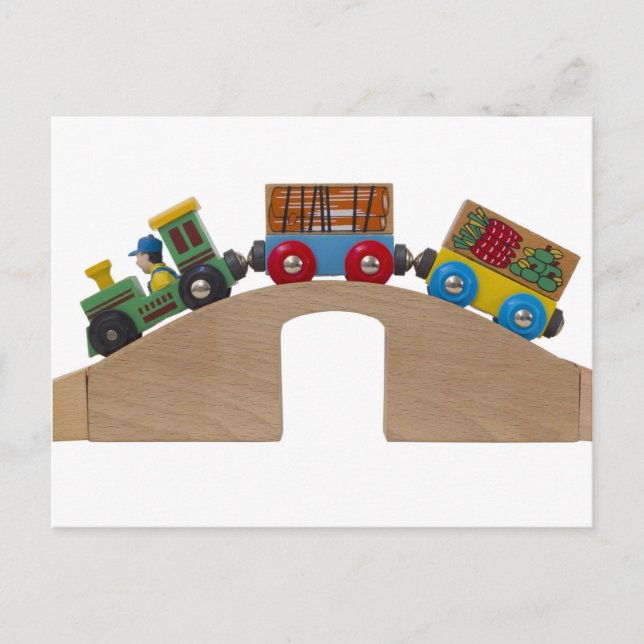 Carte Postale train de jouets (Devant)