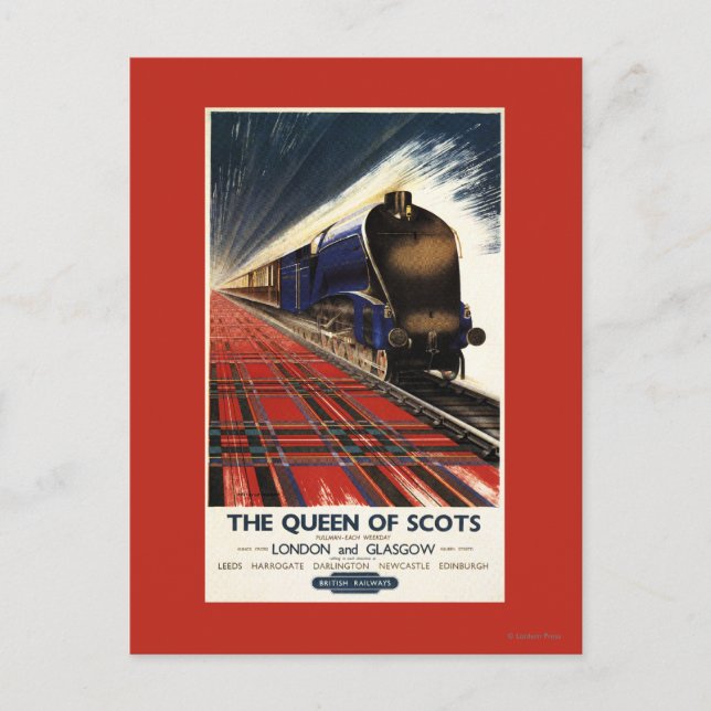 Carte Postale Train de la Reine des Écossais Pullman (Devant)