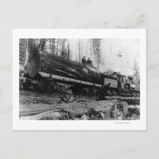 Carte Postale Train de transport d'hommes et de (Devant)