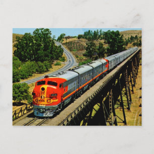Carte Postale Train en chef de San Francisco en Route Vintage