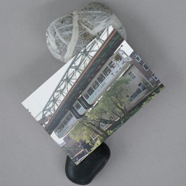 Carte Postale Train flottant Wuppertal blanc Schwebebahn Vorwerk (Créateur téléchargé)