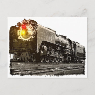 Carte Postale Train noir 8444