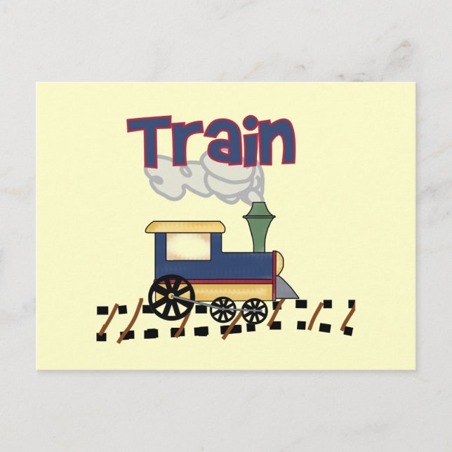Carte Postale Train on Track Tshirts et cadeaux (Devant)