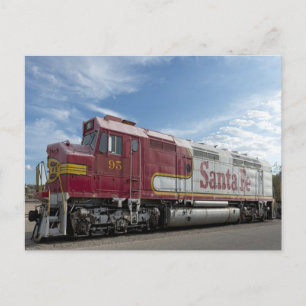 Carte Postale Train père Noël Fe