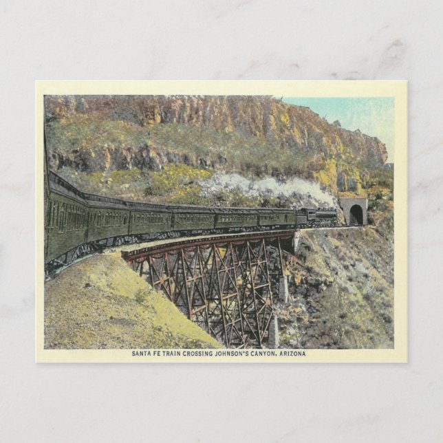 Carte Postale Train vintage Arizona (Devant)