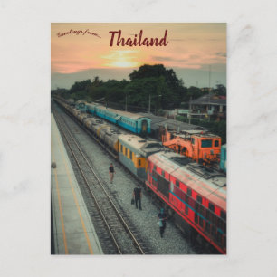 Carte Postale Trains à Chachoengsao Thaïlande