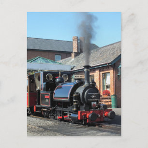 CARTE POSTALE TRAINS À VAPEUR