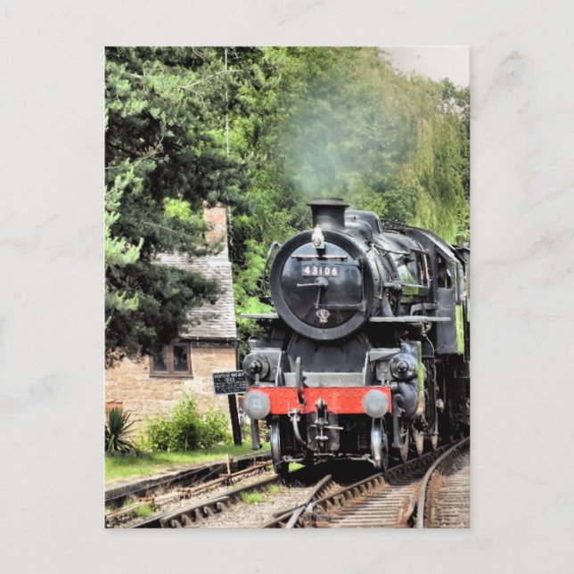 CARTE POSTALE TRAINS À VAPEUR (Devant)