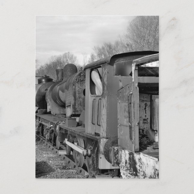 CARTE POSTALE TRAINS À VAPEUR (Devant)