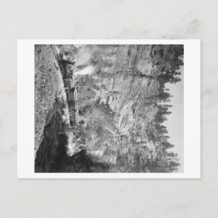 Carte Postale Trains de train à travers Elk Canyon près de