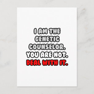 Carte Postale Traiter Avec Elle ... Drôle conseiller en génétiqu