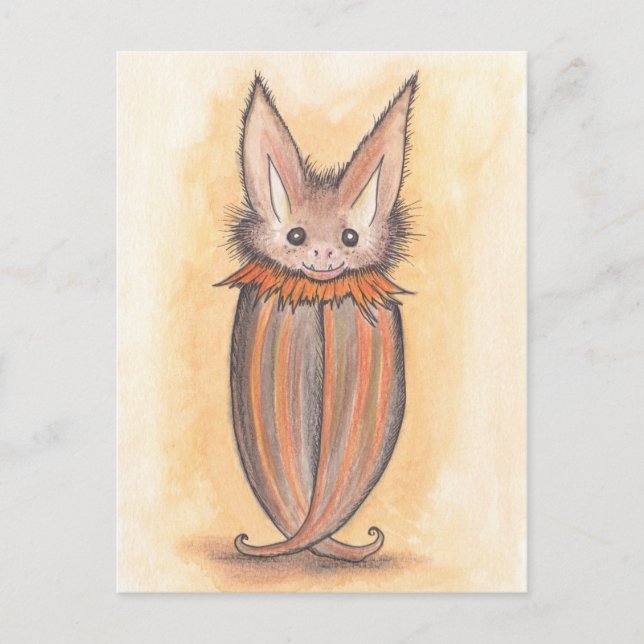 Carte Postale Traiter la chauve-souris (Devant)