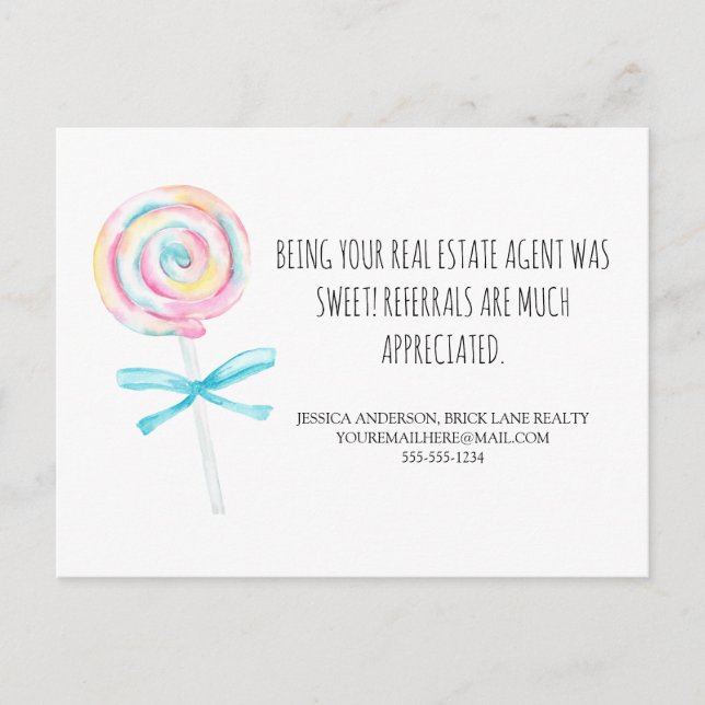 Carte Postale Traiter les références immobilières (Devant)