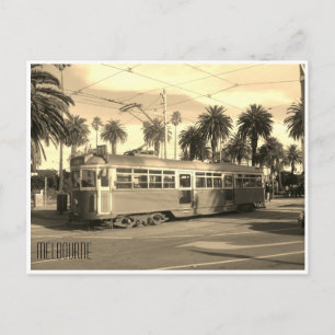 Carte Postale tram rétro melbourne