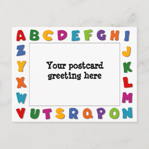 Carte Postale Trames de lettres